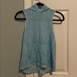 Light blue sleeveless kids top